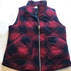 Buffalo Plaid Puffy Vest